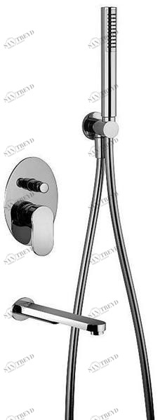 Rubinetterie Frattini Смеситель для ванны, однорычажный, встроенный Fosca sun-id-1463859