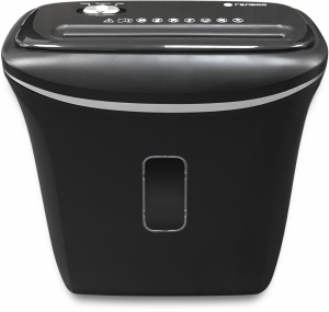 УД14-4 Уничтожитель документов , din p-4 (4 ур-нь секр.), фрагмент 3,9х30мм, 6-8 лист (70г/м2), пл. карты/скобы, 14 литров Гелеос