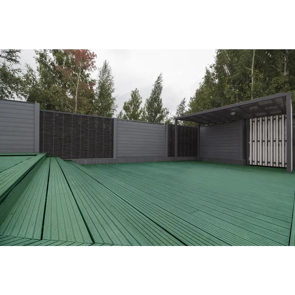 Террасная доска ДПК MultiDeck цвет изумруд 3000х150х27 мм 0.45 м² 82736295 STLM-2067121 МУЛЬТИДЕК  - Вид №12