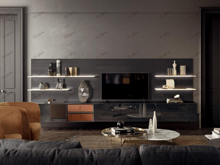 PIANCA Модульная деревянная стенка для хранения вещей Spazio sun-id-1396916