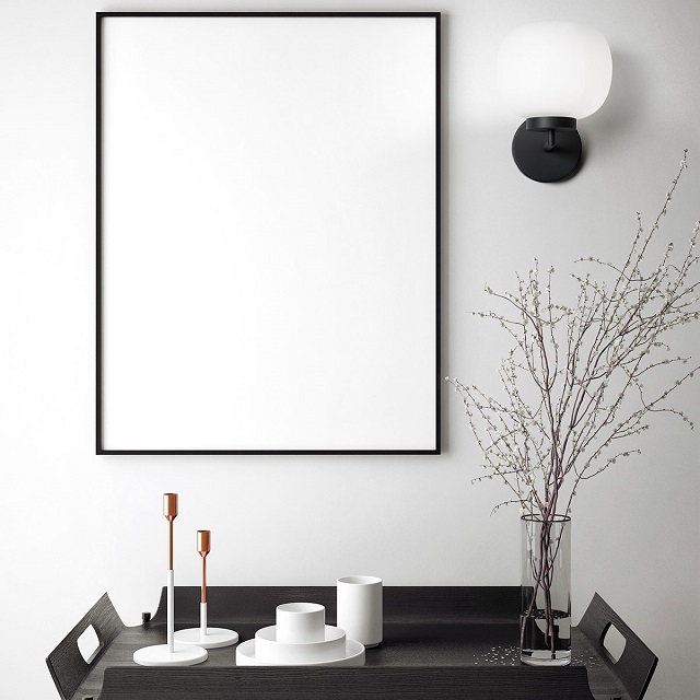 Miloox 1744.35 Настенный светильник с черным отделкой BOMBO. - Вид №1