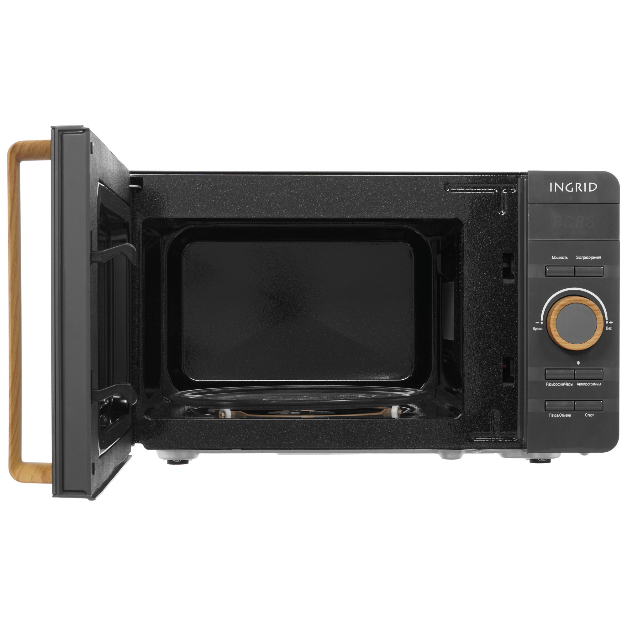 8161049 Микроволновая печь Tesler ME-2044 зеркальный, серый STDN-0129592 - Вид №5