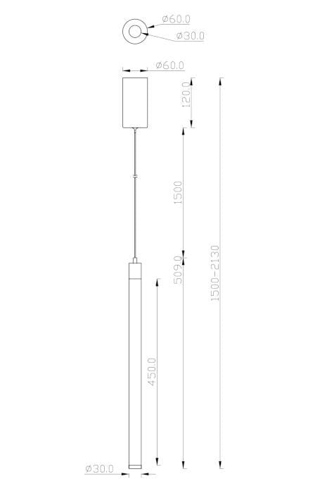 Алюминиевый светодиодный подвесной светильник Maytoni Ray ARCH-00093927 - Вид №5
