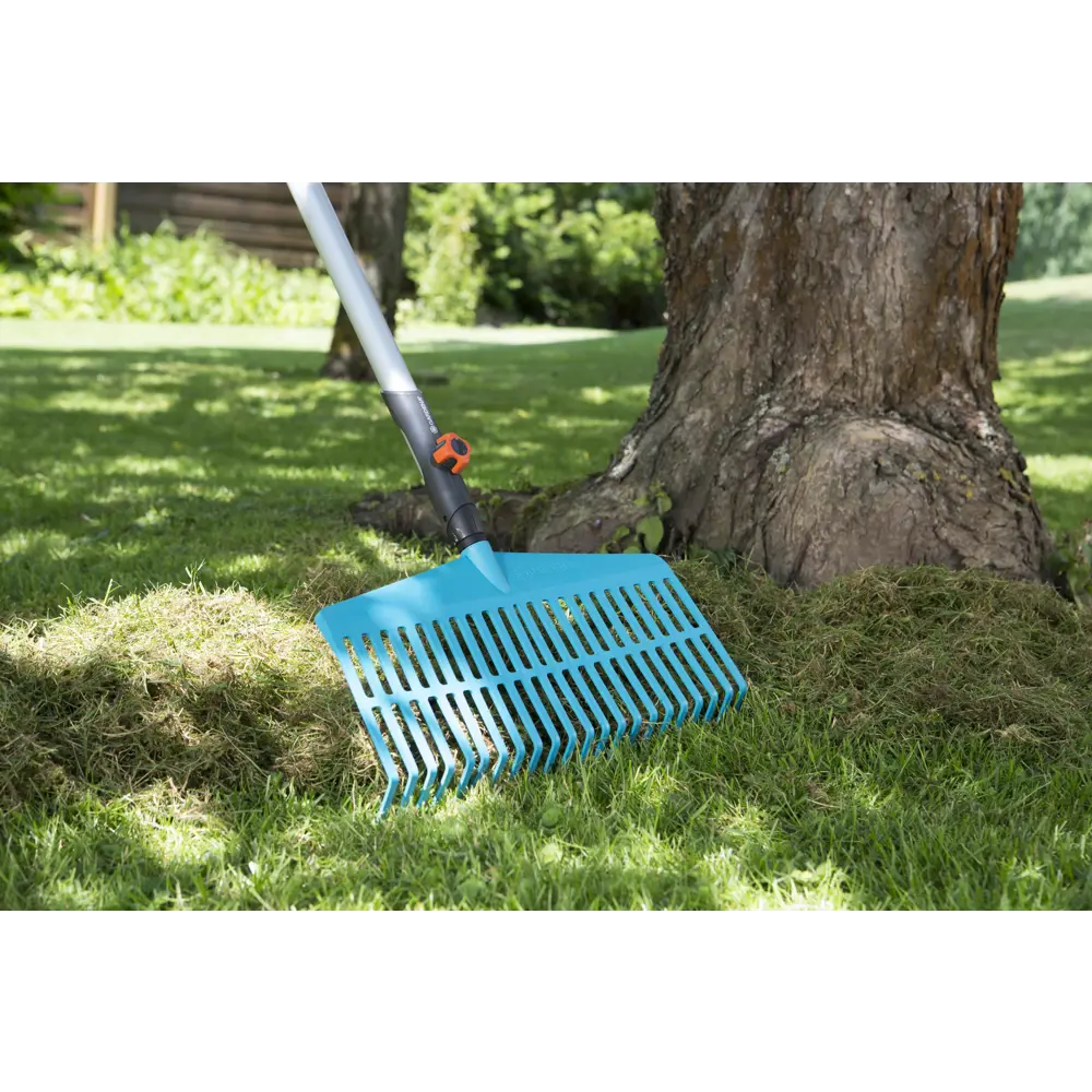 Грабли прямые Gardena 22 зубьев с черенком 130 см STLM-2031118 - Вид №3