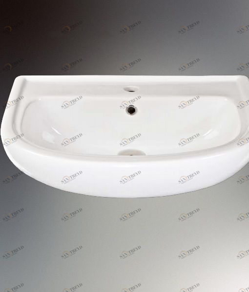 LA 20 Полувстраиваемая раковина консольная 50 см белая IL TEMPO DEL Lavabi paiani LA20