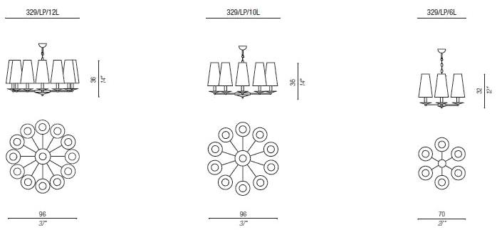 Aiardini Люстра из латуни Amanda sun-id-1478072 - Вид №2
