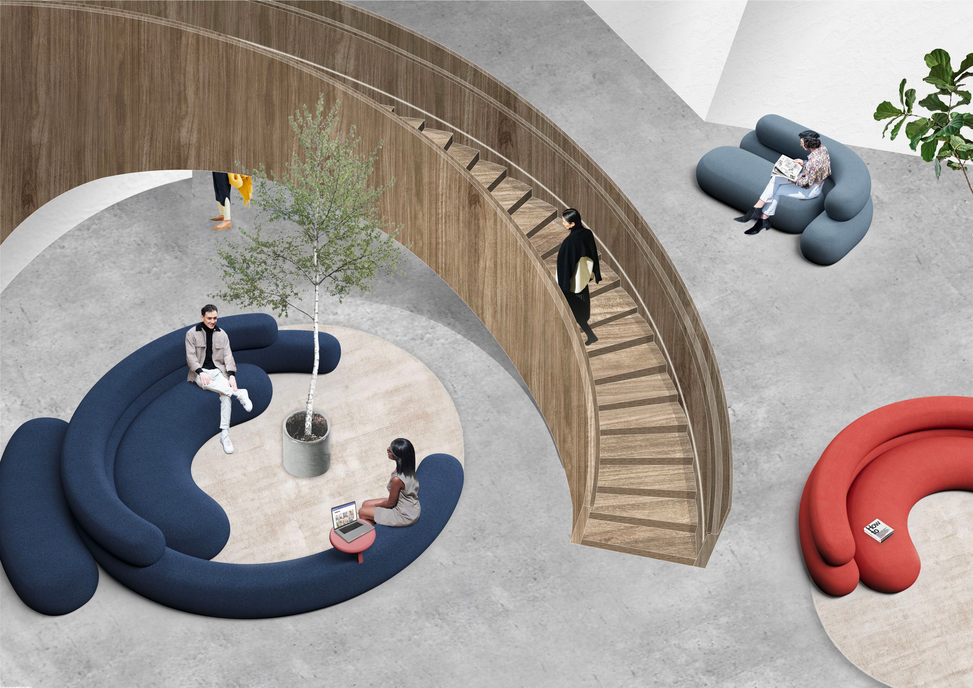 Модульный диван из пенополиуретана Adrenalina Nefelibata ARCH-00062243 - Вид №4