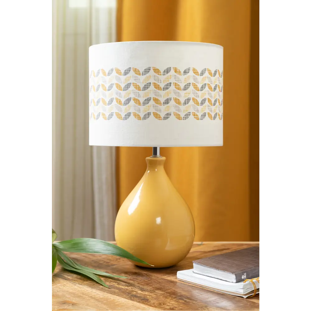 Настольная лампа Yellow L1129P, цвет жёлтый/белый LAMPLANDIA STLM-2112542 - Вид №11