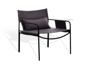 Стул из нержавеющей стали с подлокотниками