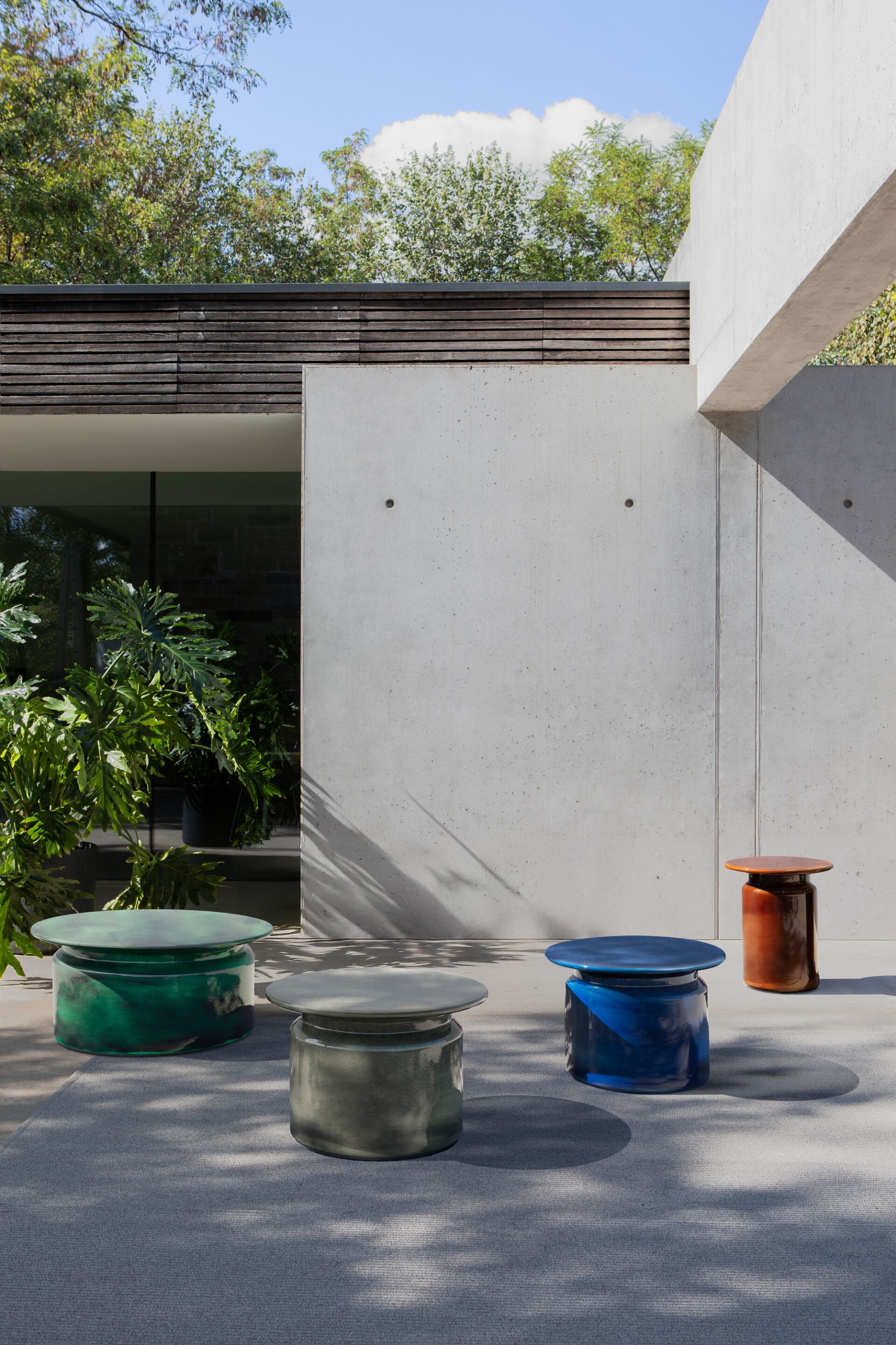 Круглый керамический садовый журнальный столик Atmosphera Panarea ARCH-00033627 - Вид №3