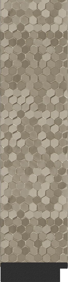 BY 6006 Зеркало напольное в багетной раме - соты титан 70 mm EVOFORM Definite floor - Вид №3