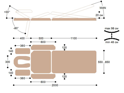 X203 Массажный стол heliox x203 Heliox  - Вид №4