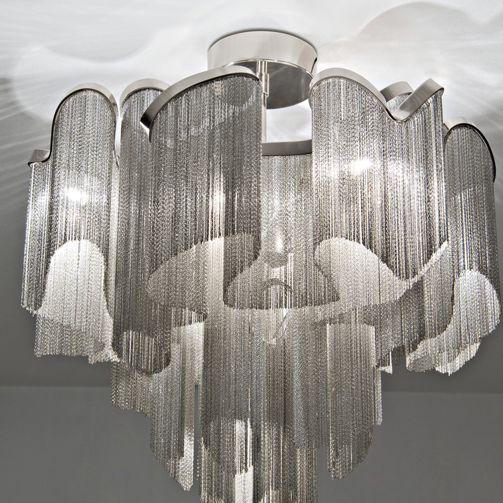 Подвесной светильник Stream 8+1 от Delight Collection KM011C-8+1 DELIGHT COLLECTION ДИЗАЙНЕРСКИЕ 243624 Хром  - Вид №2