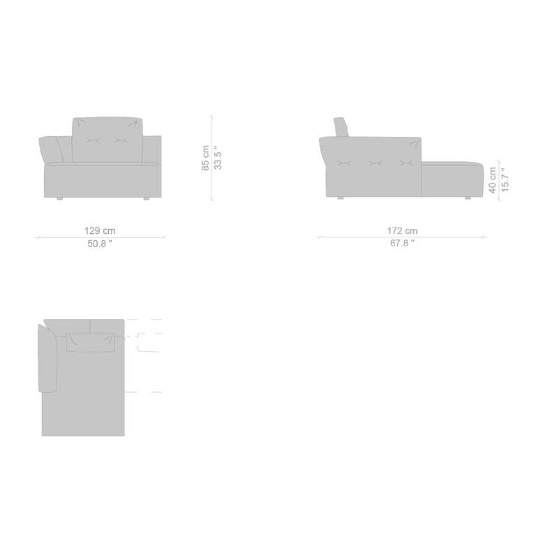 Съемный диван из ткани CASSINA Sengu ARCH-00093815 - Вид №33
