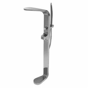 Смеситель для ванны и душа напольный 1/2 ”. Носик с ограничителем потока. автоматический переключатель. Душевой набор включен.  Mood NOKEN 100123651  WHITE