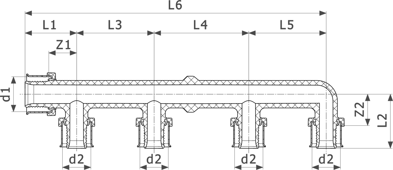 610 111 Модель 4733 Трубопроводные системы  Pexfit Pro  Коллекторы Santreyd  - Вид №3