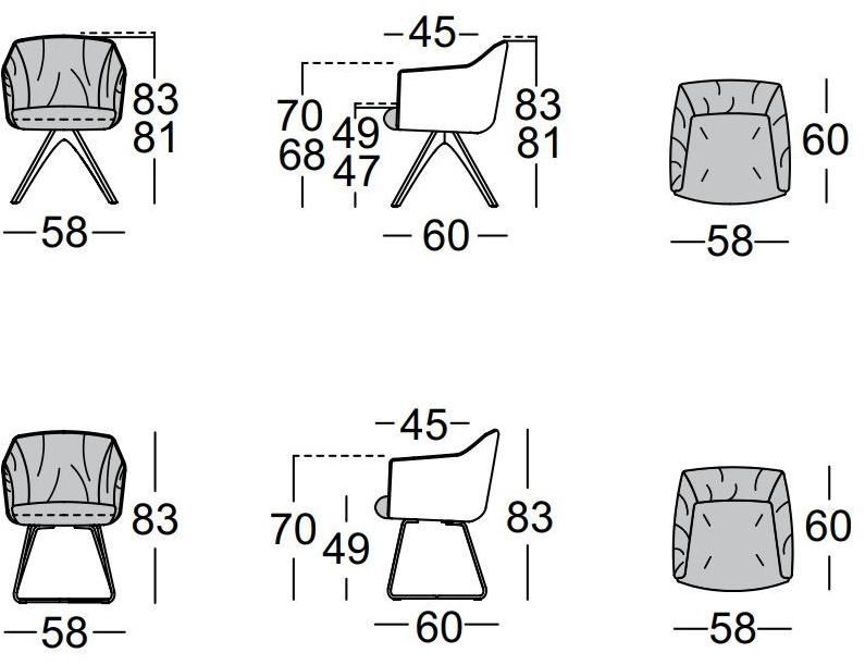 Rolf Benz Стул с обивкой и подлокотниками sun-id-1491120 - Вид №3