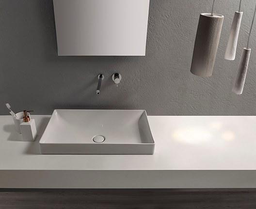 B6r62.bi / b6r61.bi Накладная раковина на столешницу  овальная Ceramica Globo T-EDGE - Вид №3