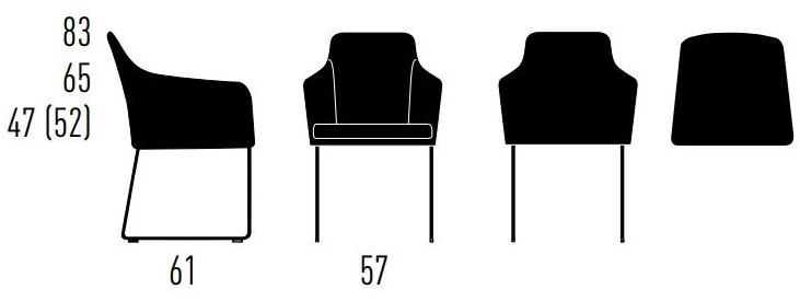 KFF Кресло-санки с подлокотниками Youma sun-id-1444454 - Вид №2
