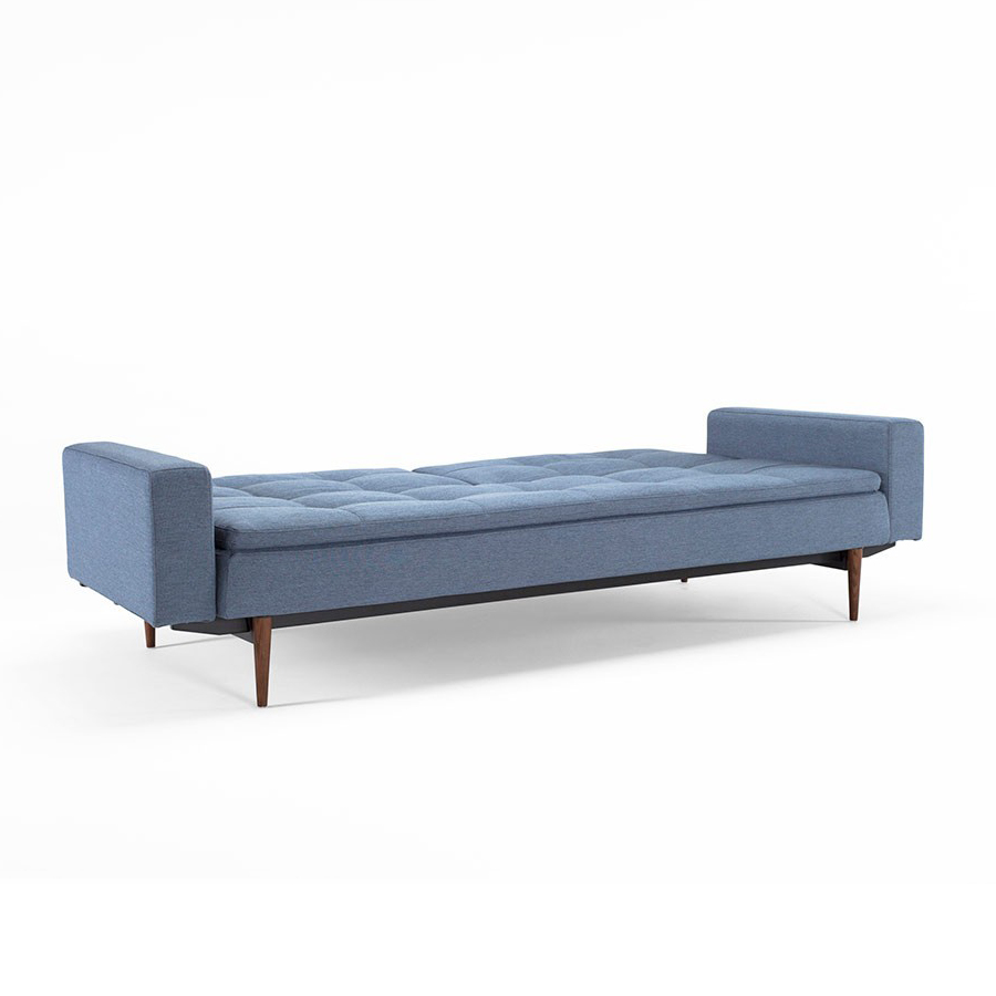 Диван Dublexo с мягкими подлокотниками Round и ножками Styletto, индиго Innovation Living DUBLEXOARM558 - Вид №3