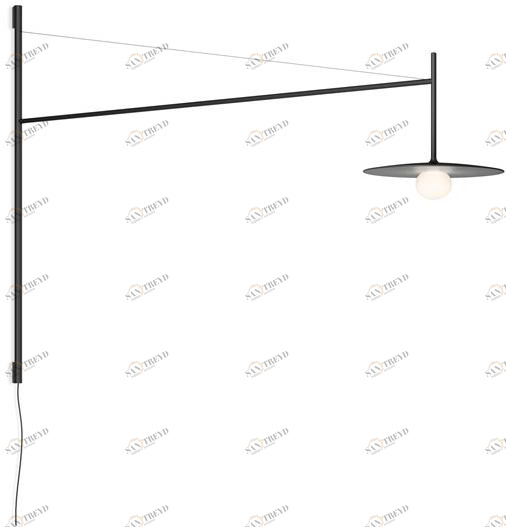 Vibia Настенный светодиодный светильник из стали и стекла с прямым регулируемым светом Tempo sun-id-1438416