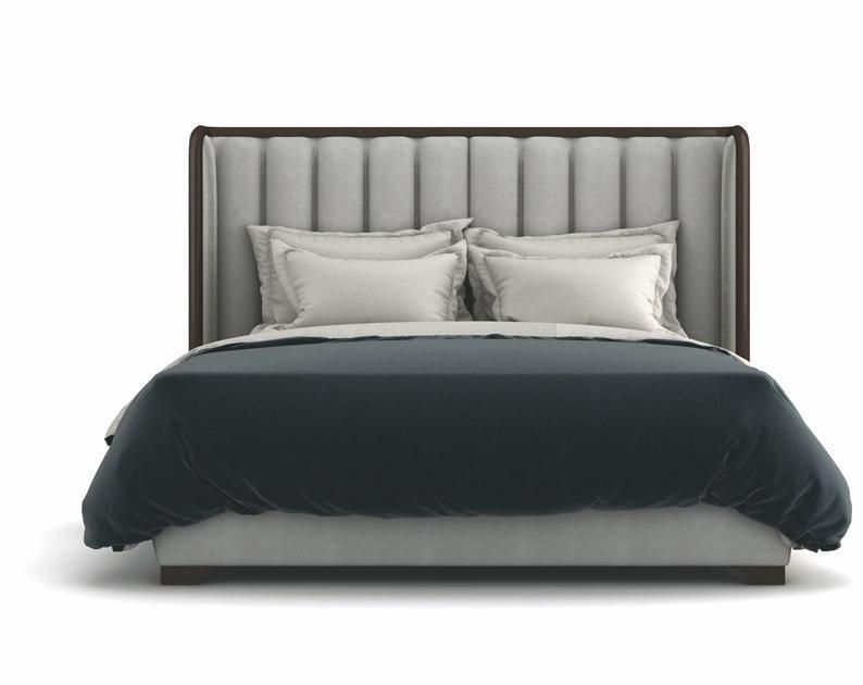 SELVA Кожаная кровать королевского размера с мягким изголовьем  2172  - Вид №1