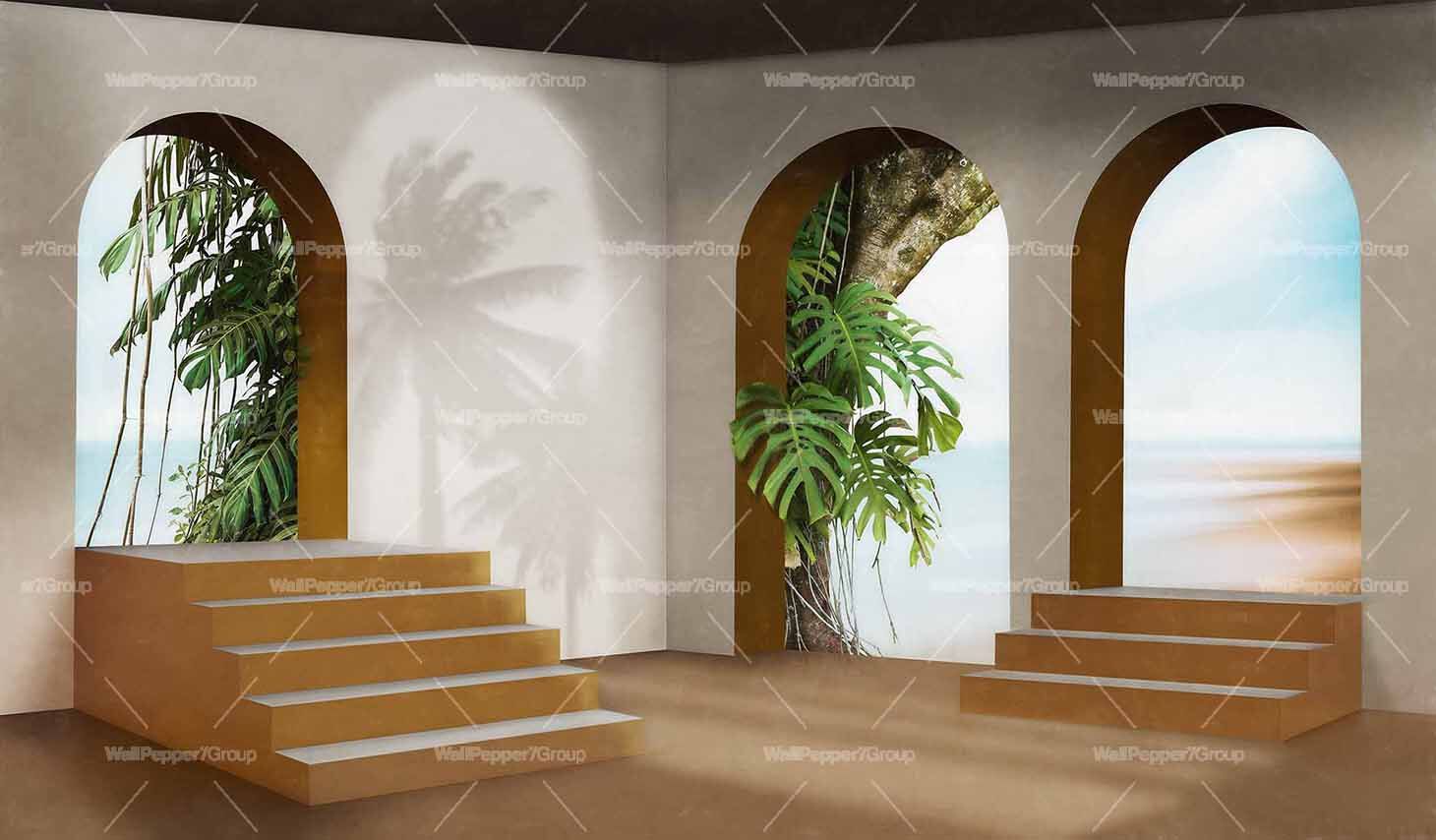 Обои с перспективной тематикой trompe l'Oeil, экологически чистые WallPepper коллекция 2022 ARCH-00101824 - Вид №1