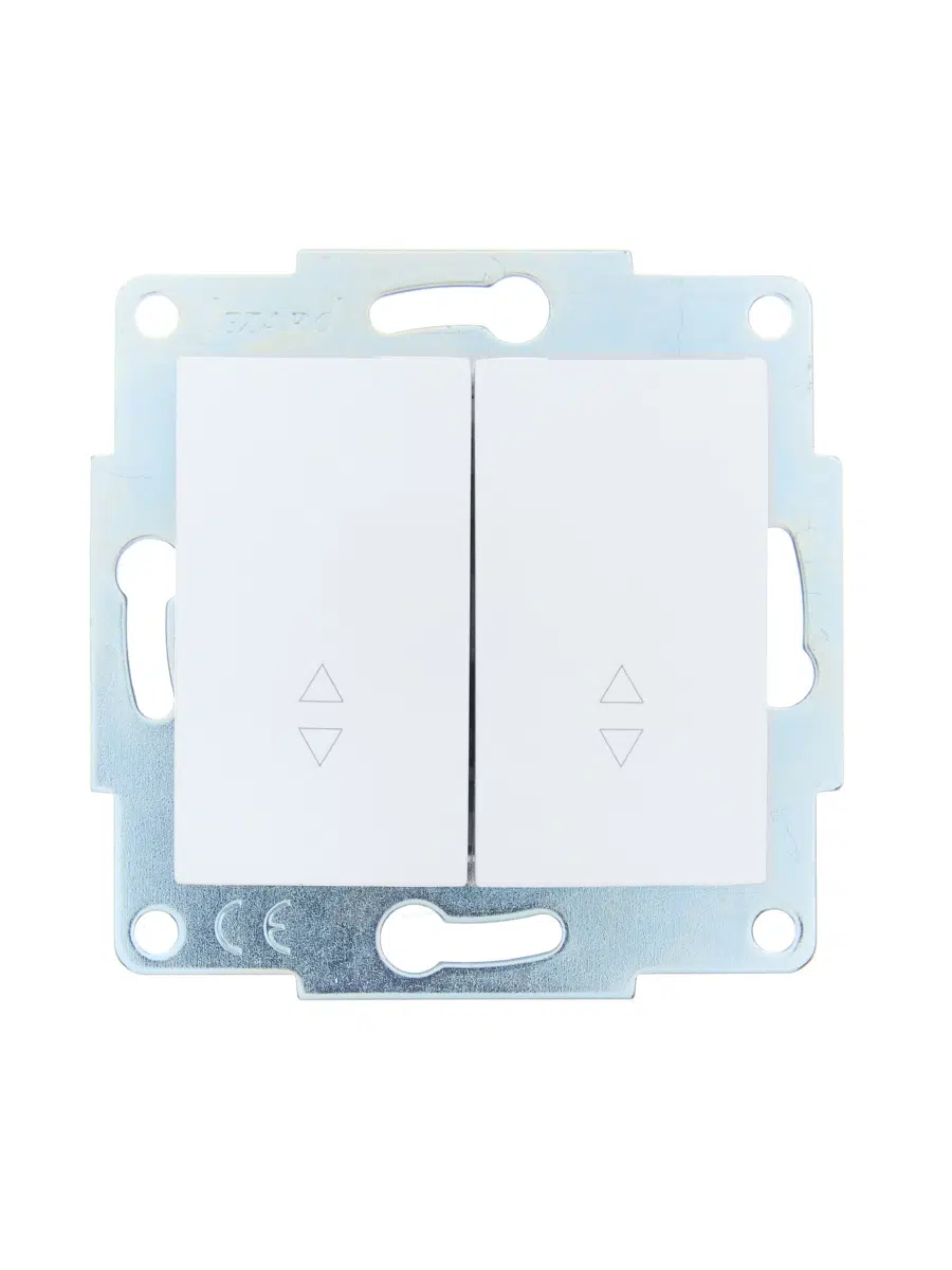 ASTI Выключатель проходной двойной белый механизм LEZARD 7081-0288-106 - Вид №1