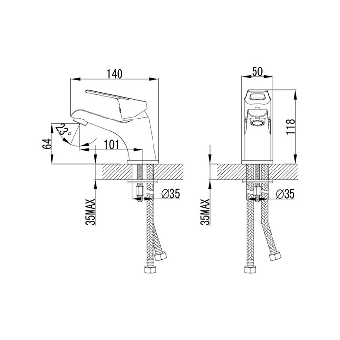 AMUSB00M01 Milardo Amur Смеситель для умывальника Amur Россия - Вид №7