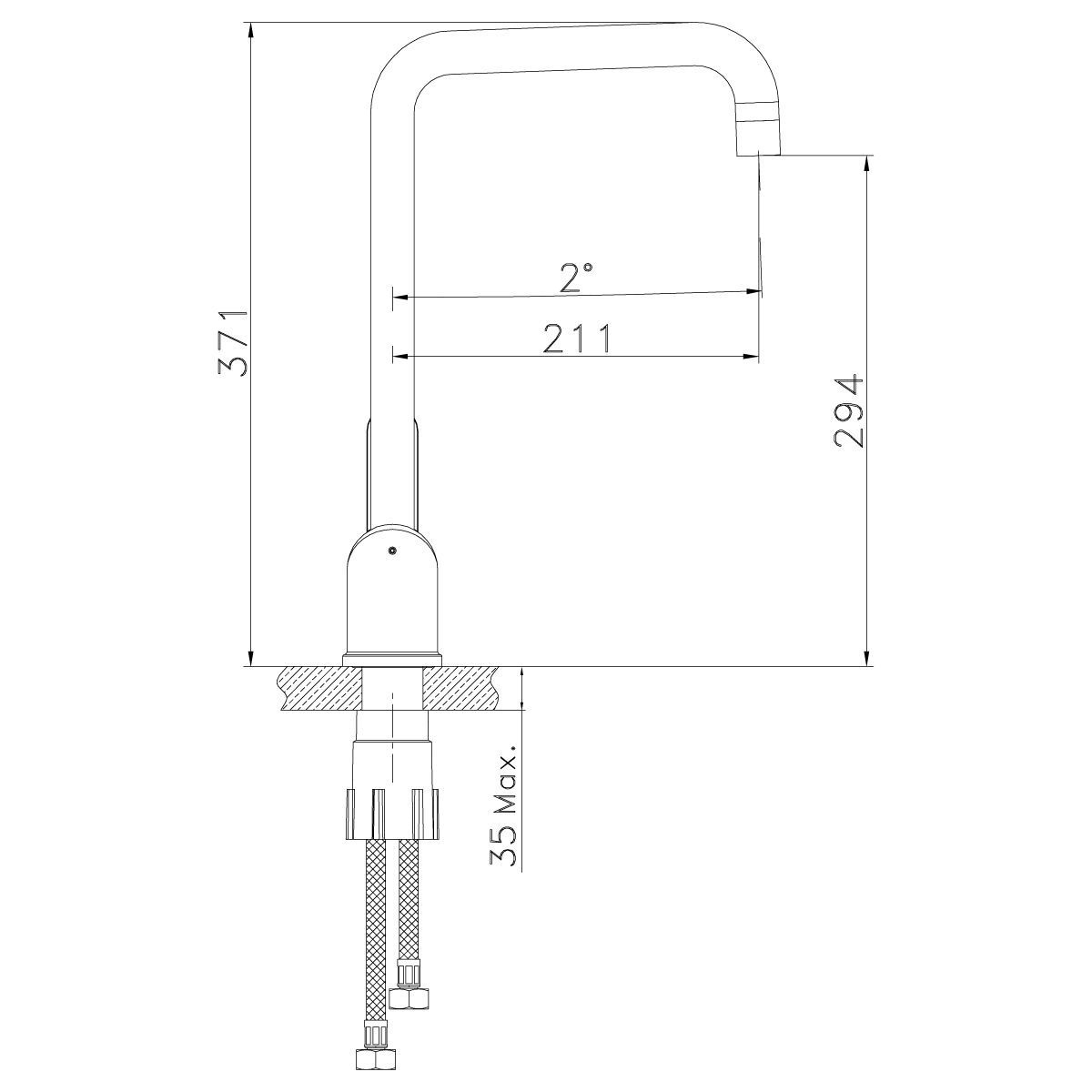 LM5073S Смеситель Expert для кухни LEMARK EXPERT  - Вид №1