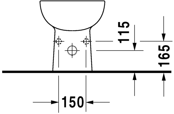 223810..002 Биде напольное D-Code Duravit - Вид №3