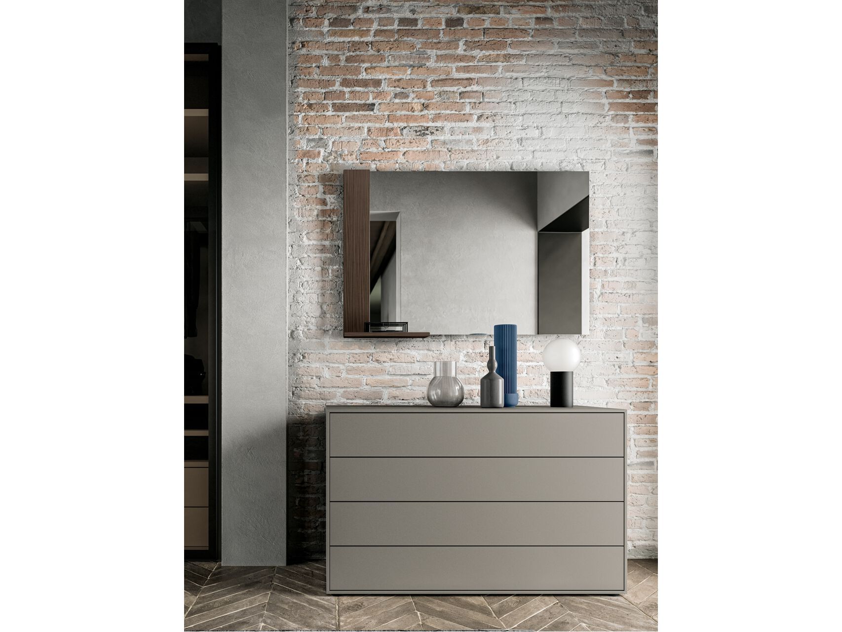 Прямоугольное настенное зеркало Santalucia Mobili Homy ARCH-00084820 - Вид №1