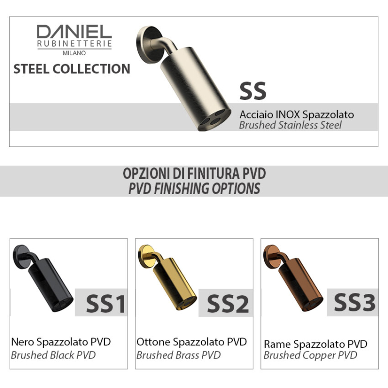 SSA578PELCM10 Лейка для душа DANIEL RUBINETTERIE Wellness - Вид №1