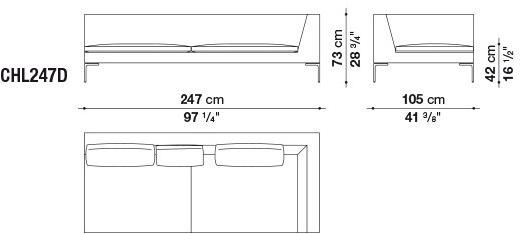 B&B Italia Модульный тканевый диван Charles large sun-id-1368437 - Вид №1