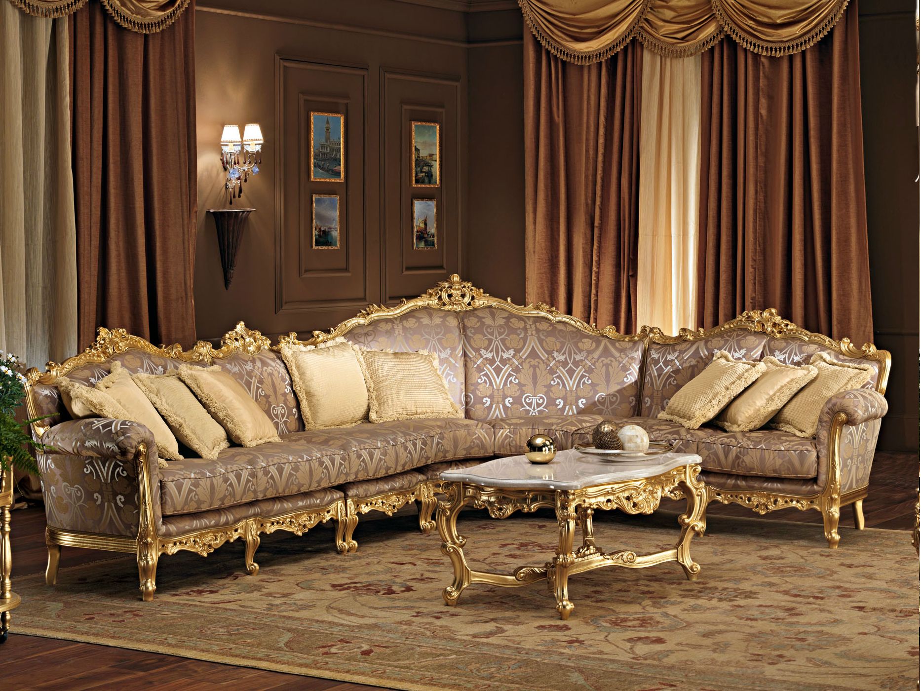 Угловой диван Modenese Luxury Interiors Вилла Венеция ARCH-00113976