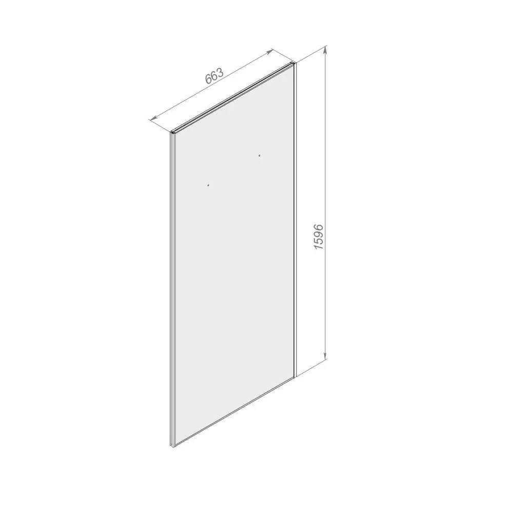 Стенка для душевой ширмы Domani-Spa Delight 1/4 круга 90x90 см цвет белый STLM-2011757 - Вид №1