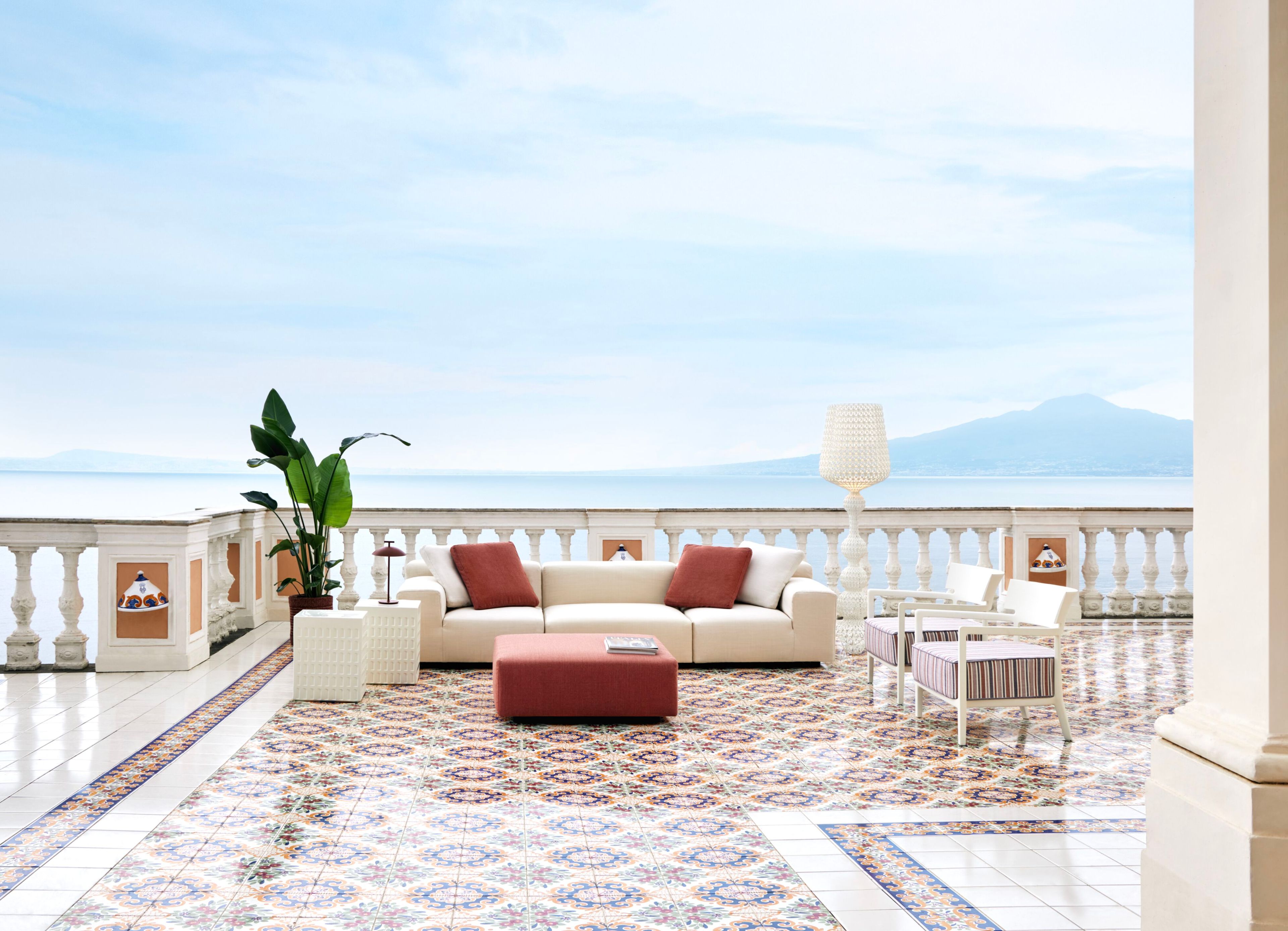 Ткань квадратный съемный сад пуфик Kartell Plastics ARCH-00131078 - Вид №2