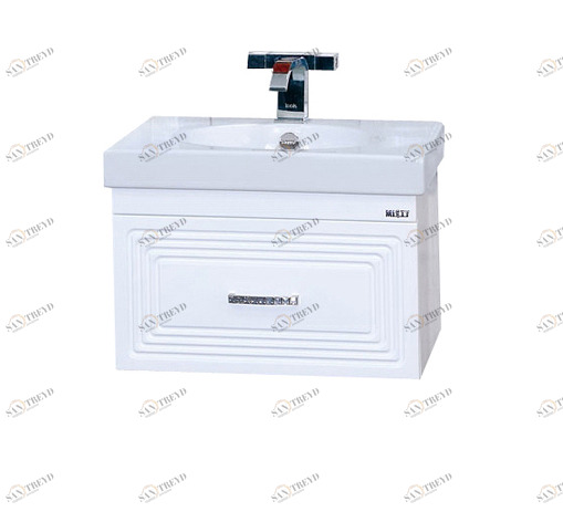 Тумба Европа-60 подвесная белая эмаль направ. с доводчик. с раков. Next 60 MISTY 2312141