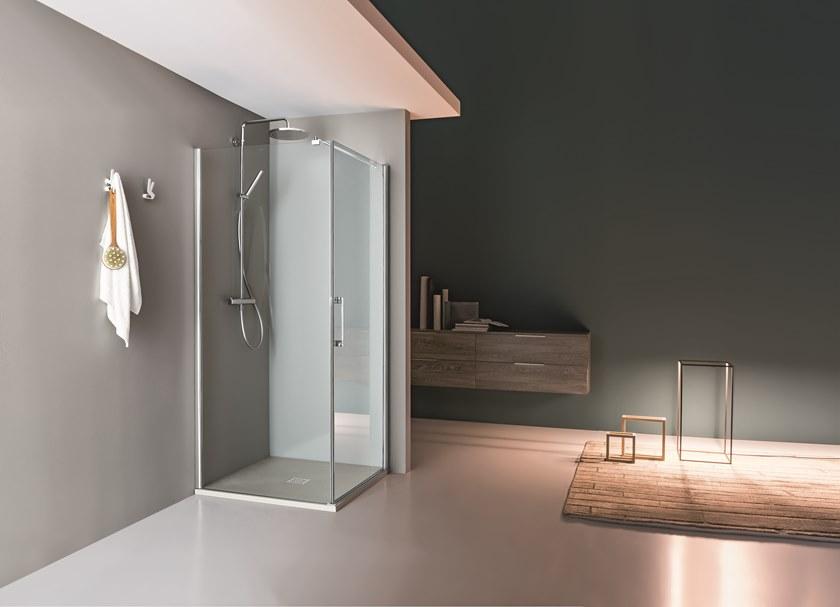 ARBLU Душевой уголок угловой с распашной дверцей Dedalo sun-id-1424205 - Вид №2