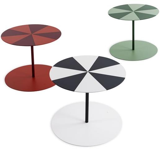 Cappellini Съемный круглый стол из листового металла Gong Gg_1c - Вид №6