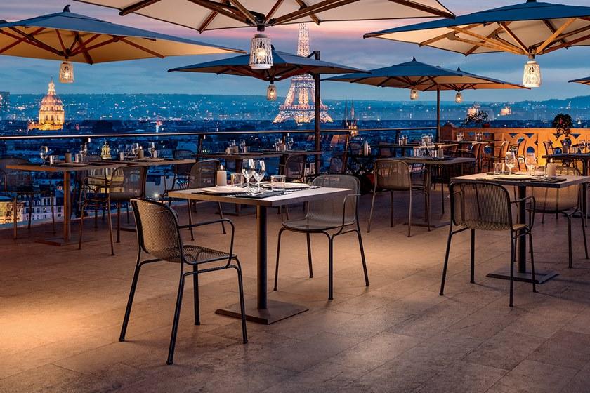 COLOS Штабелируемый стул из металлической сетки с подлокотниками Villa sun-id-1344973 - Вид №4