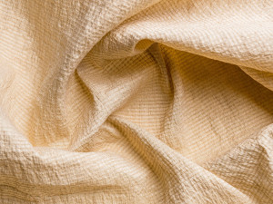 Льняная и полиамидная однотонная ткань