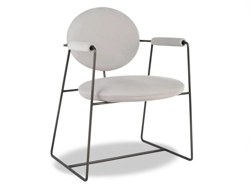 Кожаный мягкий стул с подлокотниками Baxter Gemma ARCH-00022542