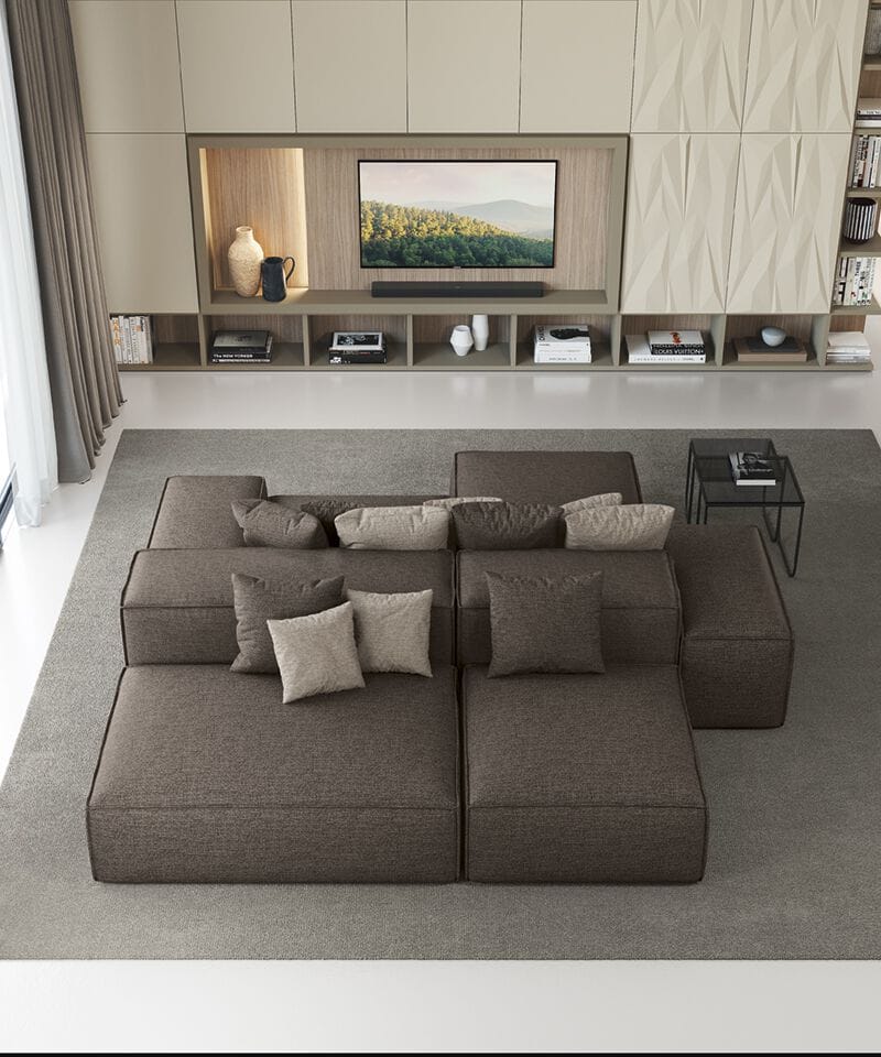 Модульный тканевый диван Febal Casa подпись ARCH-00065356 - Вид №1