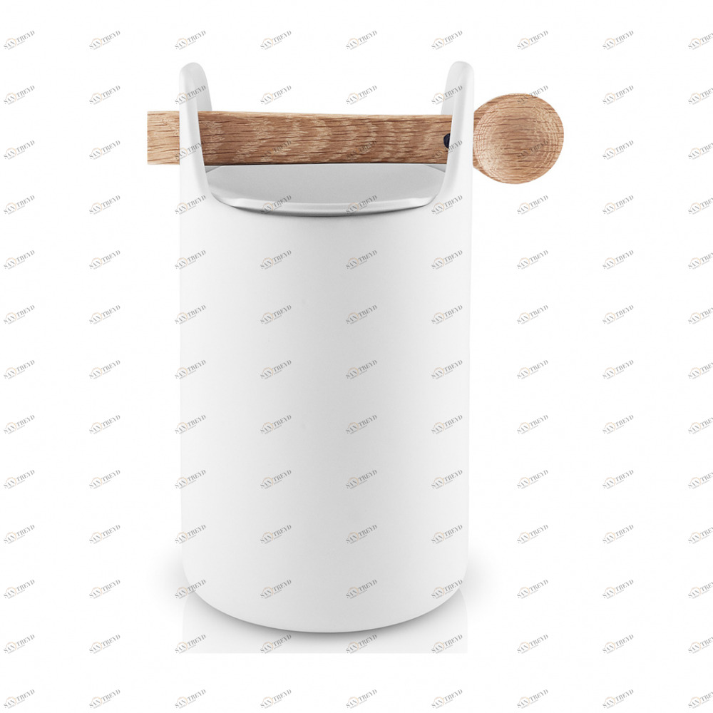 EVA SOLO 520427 Емкость для хранения с ложкой, 20 см Керамика, пластик, дуб 