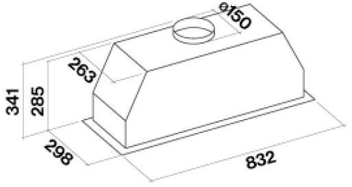 Falmec Встроенная вытяжка из нержавеющей стали со встроенным освещением класса b Design sun-id-1502395 - Вид №1