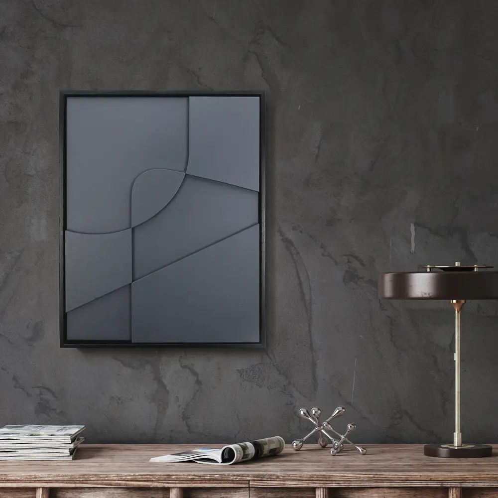 Декоративное панно Геометрия полистирол черный 40x50 см Santreyd STLM-2111132 - Вид №3