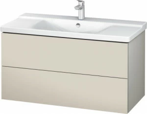 LC625009191 Тумбочка подвесная L-Cube #LC6250 1020 x 481 мм Серо-коричневый декор