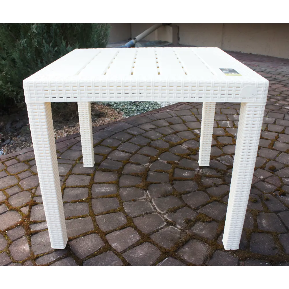 Стол Ingreen Rattan 78.9х78.9х70 см пластик бежевый 84347946 STLM-2024049 - Вид №3
