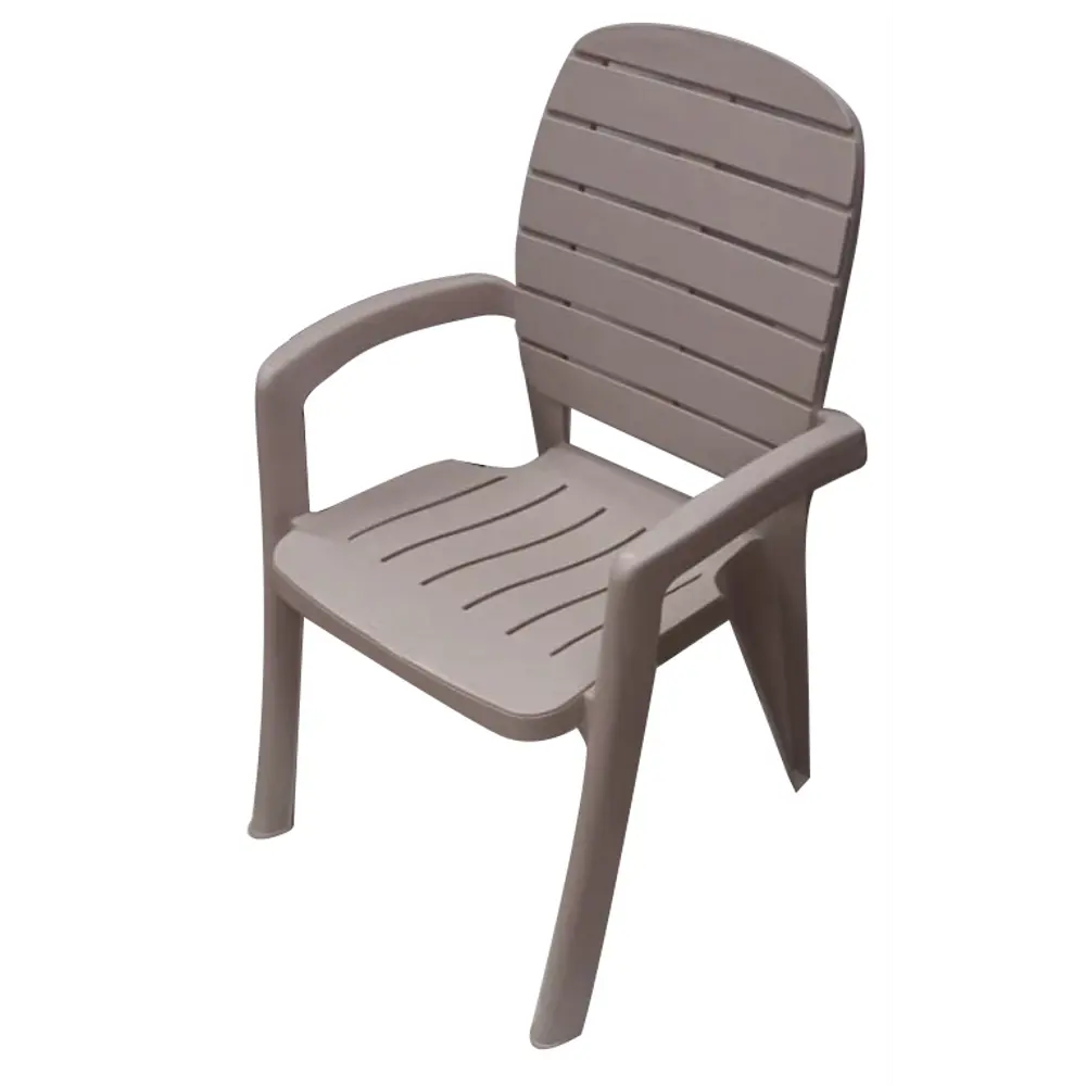 Кресло садовое Элластик-Пласт Прованс 580x600x915 мм пластик мокко STLM-2098807